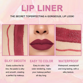 Rouge à lèvres Kaely couleur bordeaux dans un packaging élégant