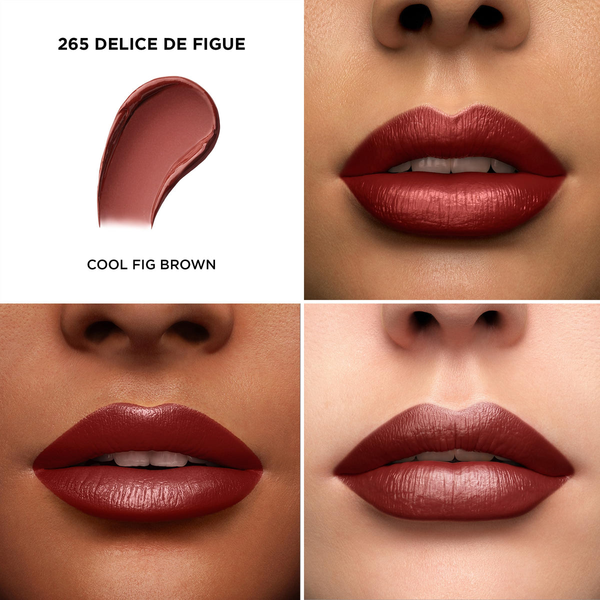 Rouge à lèvres Lancôme L'Absolu Rouge 265 Délice De Figue avec emballage