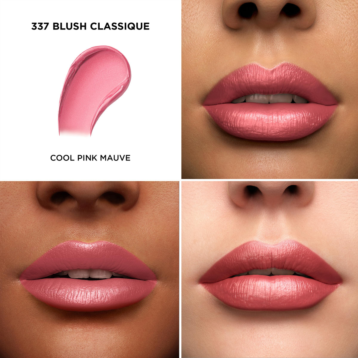 Rouge à lèvres Lancôme L'Absolu Rouge 337 Blush Classique avec texture crémeuse