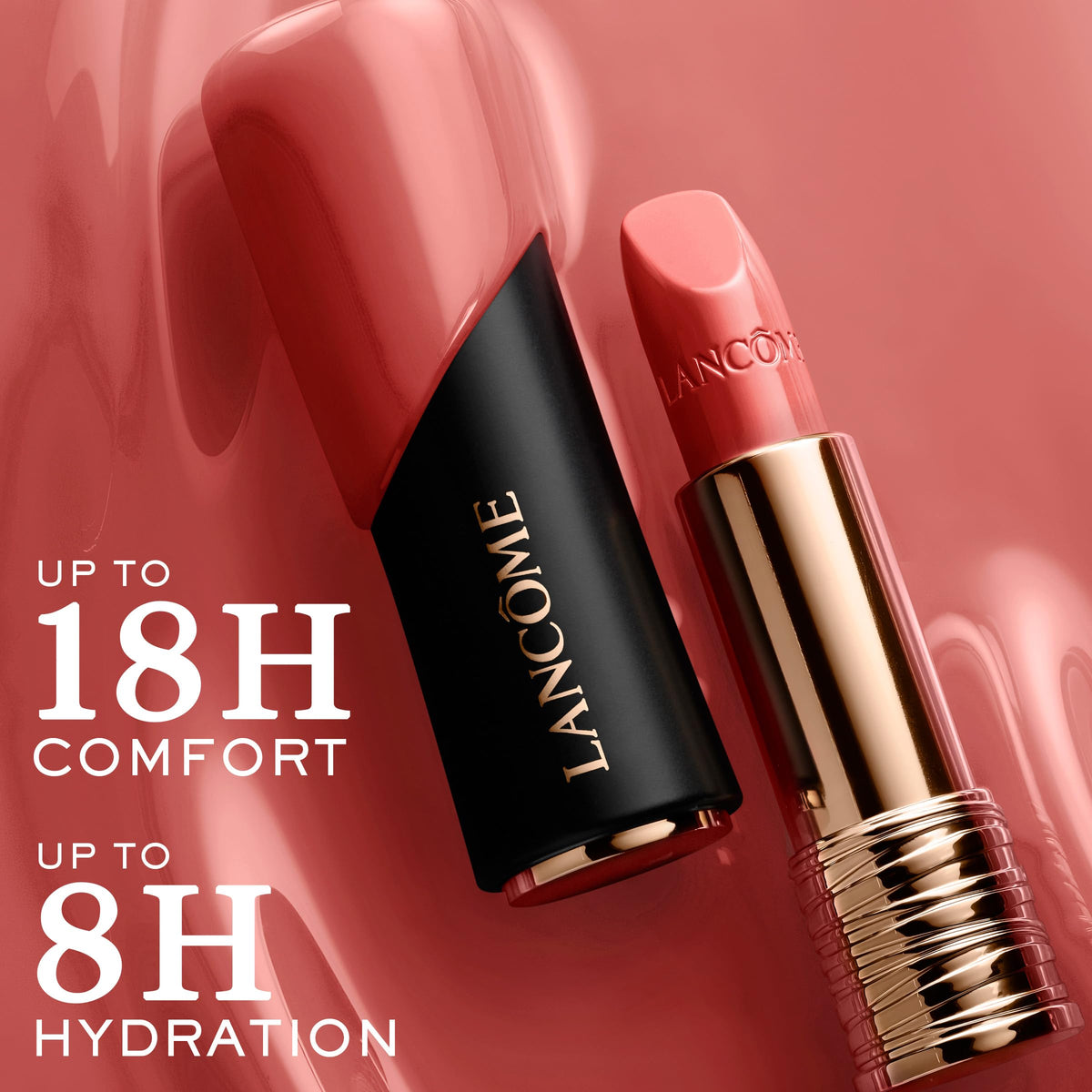 Rouge à lèvres Lancôme L'Absolu Rouge 337 Blush Classique sur lèvres