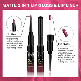 Rouge à lèvres liquide Hot Mauve de evpct, flacon et applicateur