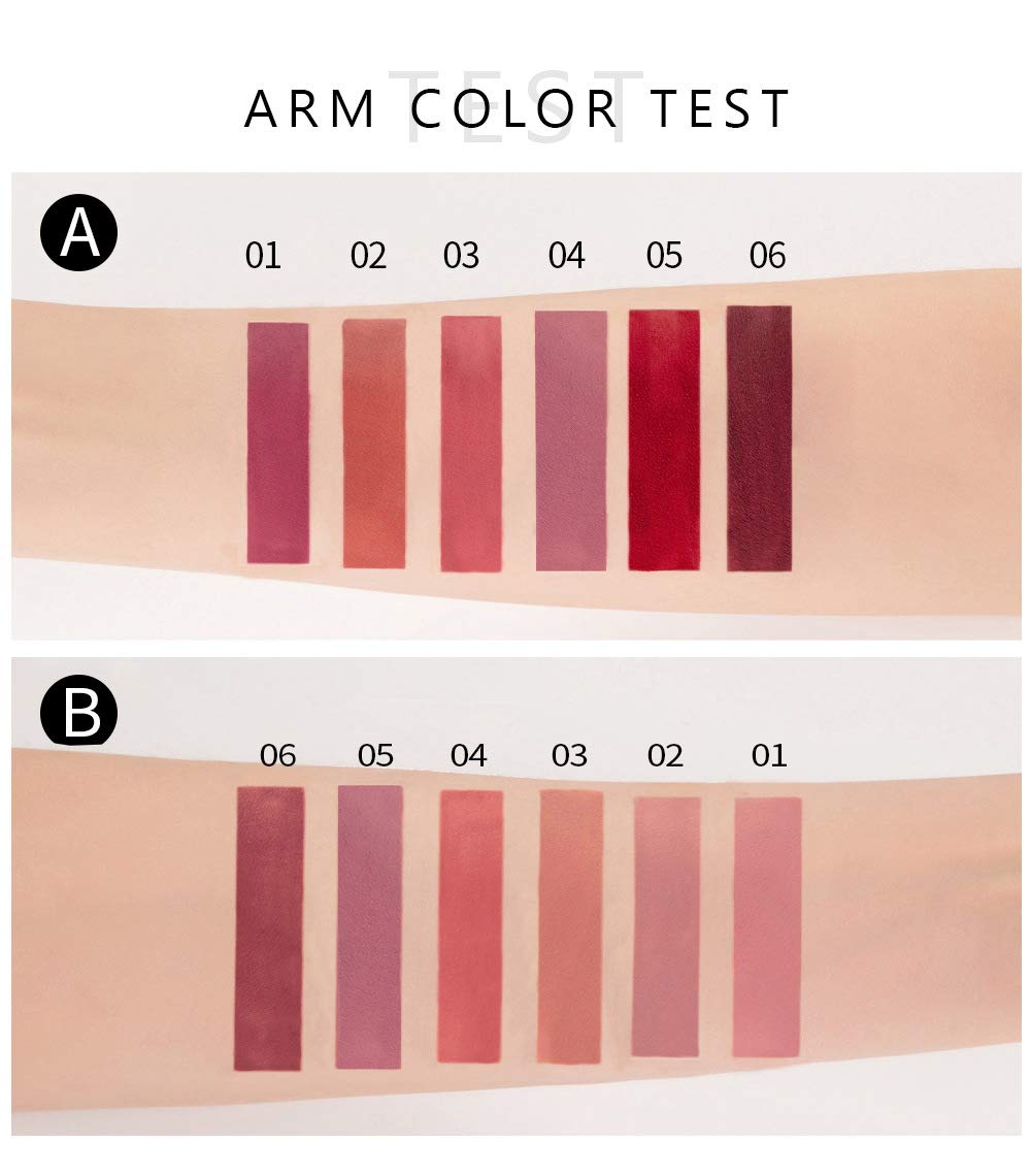 Rouge à lèvres liquide mat BestLand couleur mauve en application