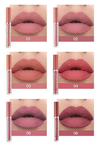 Rouge à lèvres liquide mat BestLand couleur rose vif en application
