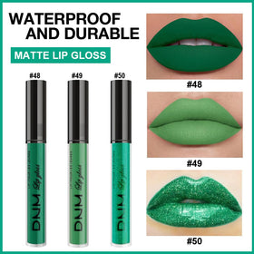Rouge à lèvres liquide mat evpct couleur émeraude