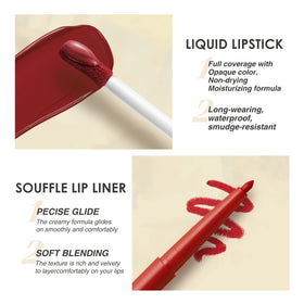 Rouge à lèvres mat BestLand couleur nude avec finition veloutée