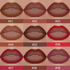 Rouge à lèvres mat evpct avec texture crémeuse sur les lèvres