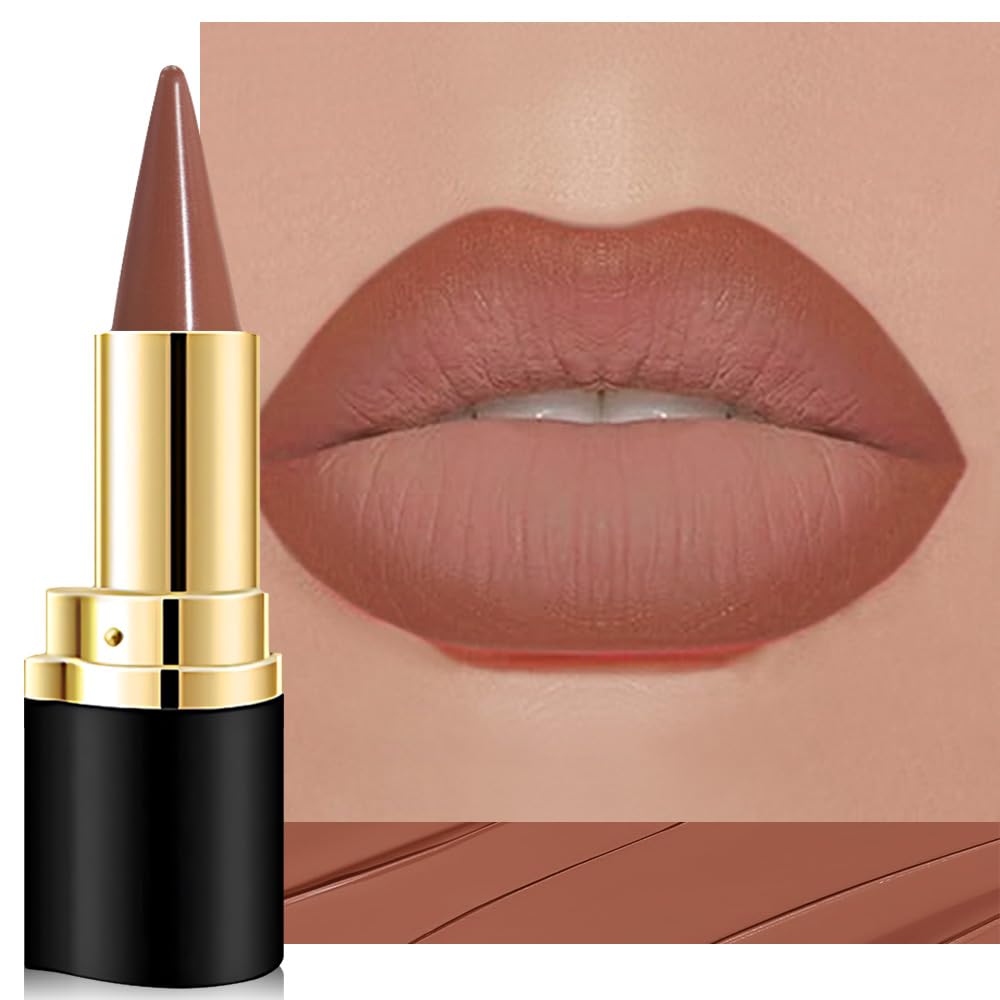 Rouge à lèvres mat evpct couleur brune avec pointe fine