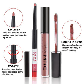Rouge à lèvres mat evpct couleur marron avec finition veloutée
