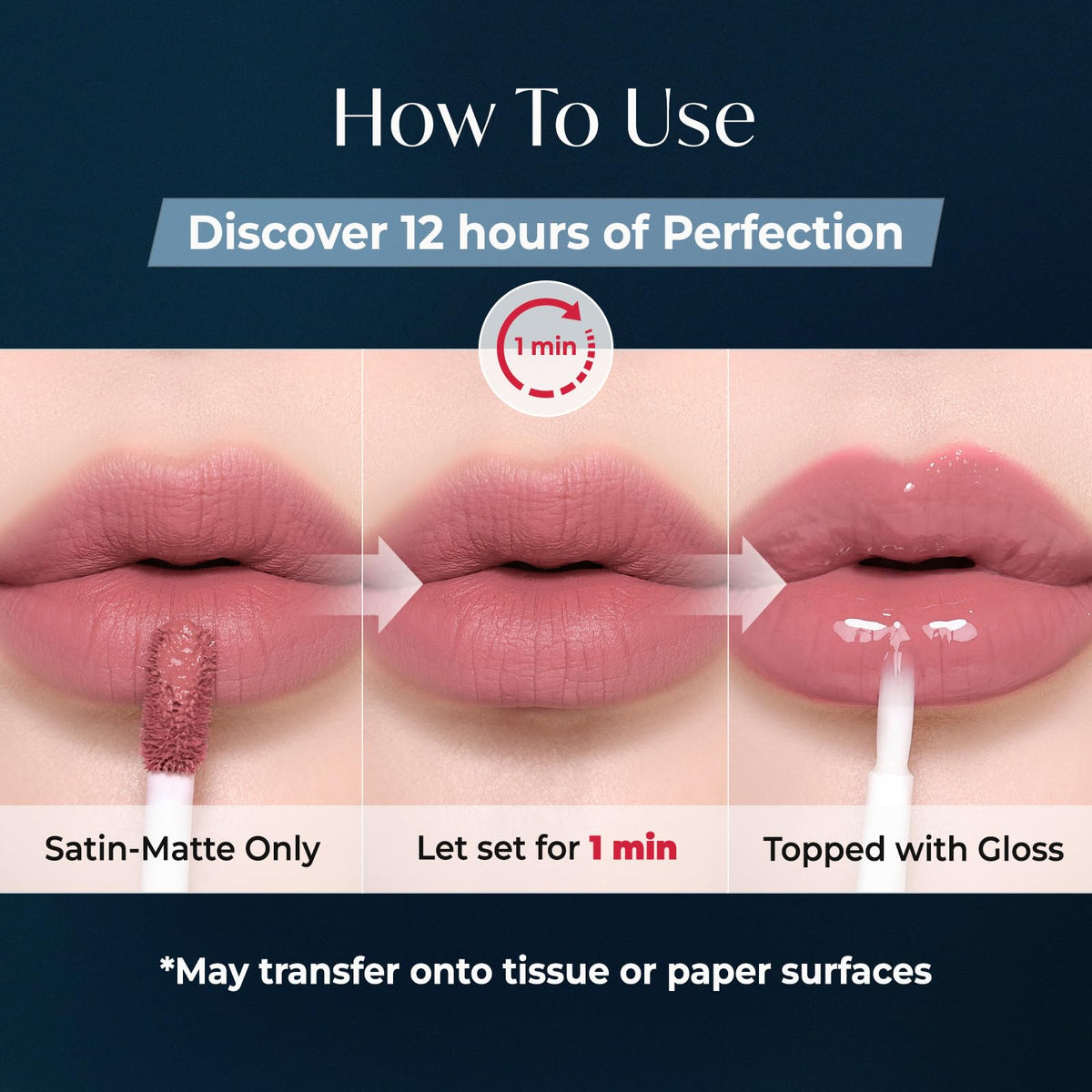 Rouge à lèvres mat Laka Perfect Twin Lip sur une surface plane
