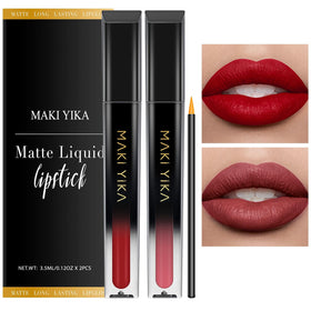 Rouge à lèvres mat rouge MAKI YIKA avec tube