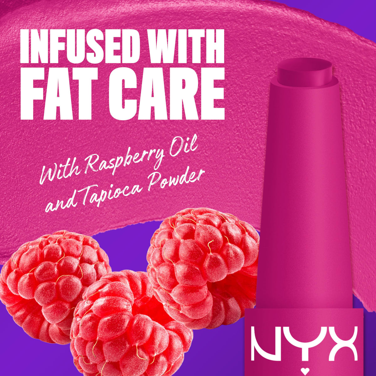 Rouge à Lèvres Matte Fat NYX en Fuchsia - packaging
