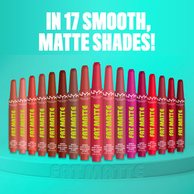 Rouge à Lèvres Matte Fat NYX en Fuchsia - teintes disponibles