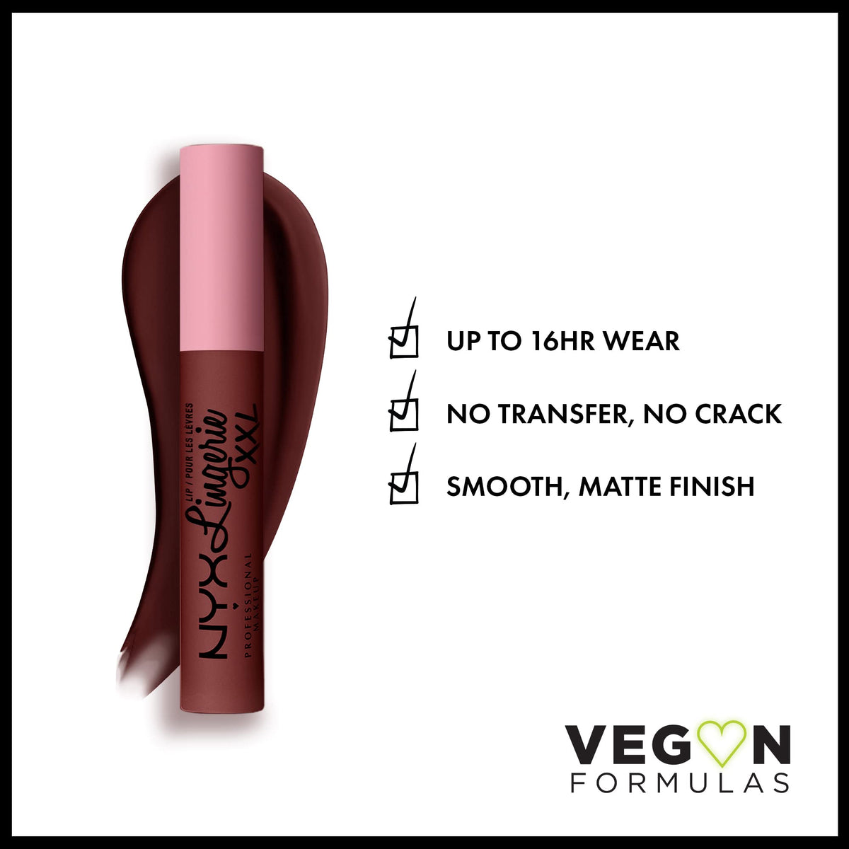 Rouge à lèvres NYX Lip Lingerie XXL Deep Mesh applicateur