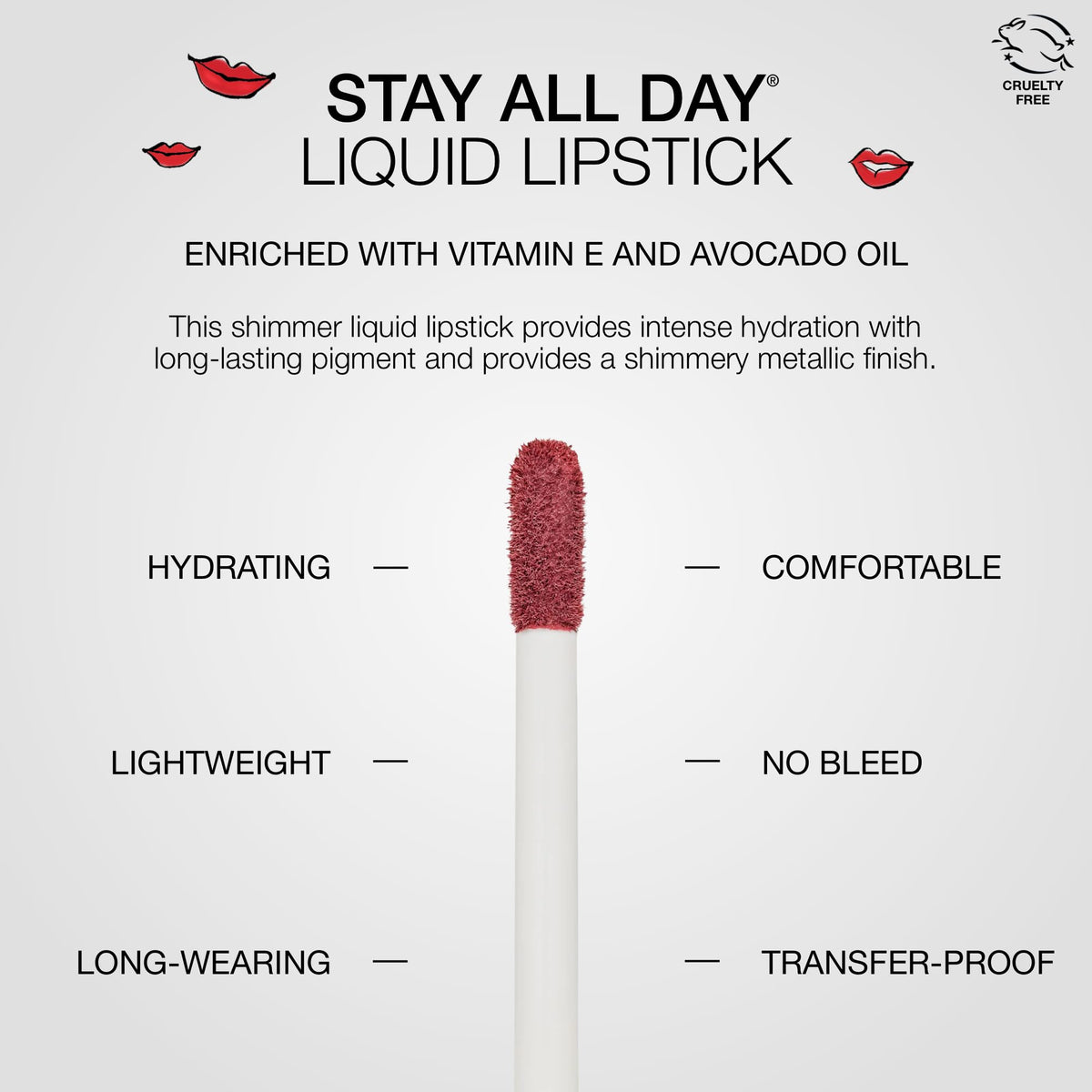 Rouge à lèvres stila Stay All Day® en application sur les lèvres