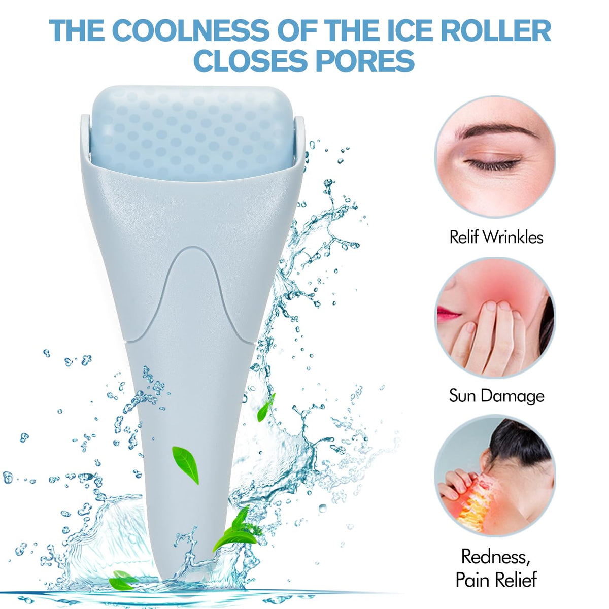 Rouleau de glace Fronnor en utilisation sur le visage