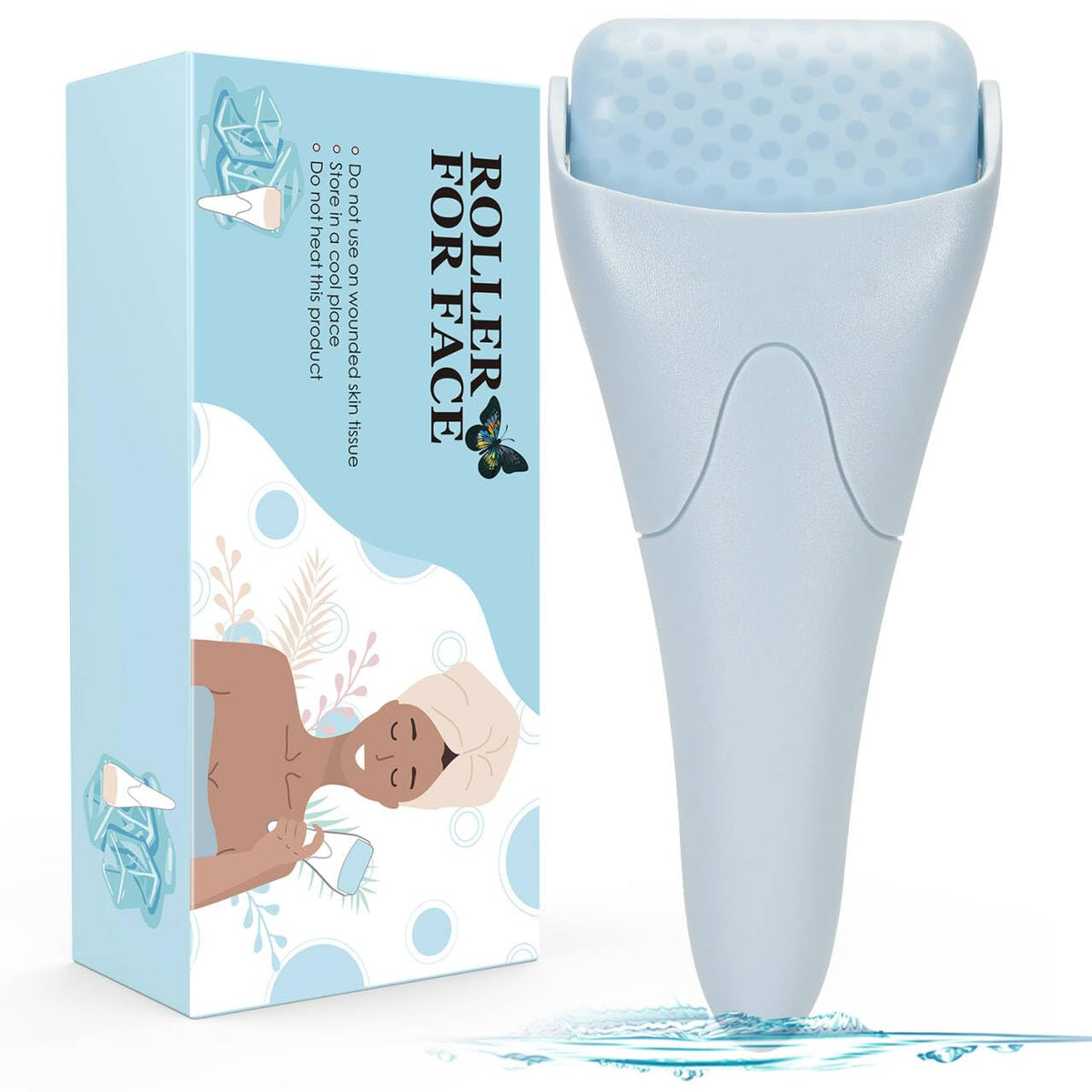 Rouleau de glace Fronnor pour le visage, vue de face
