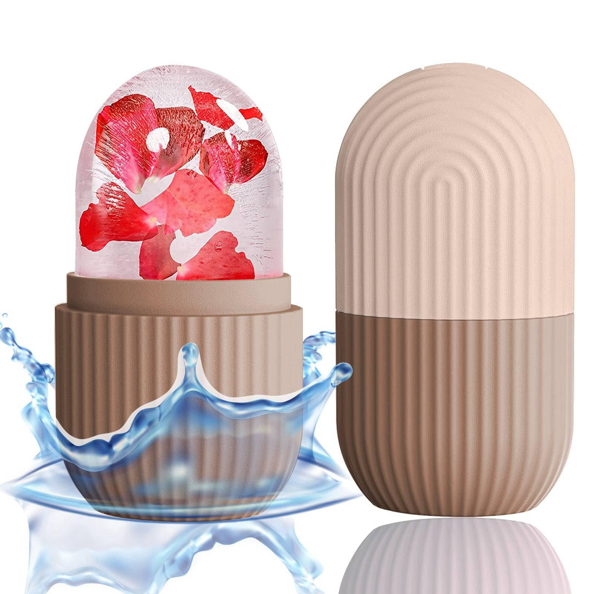 Rouleau de massage glacé XHJRI vue de face avec design ergonomique