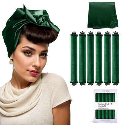 Rouleaux à cheveux Posicurly 6 pièces avec design en velours