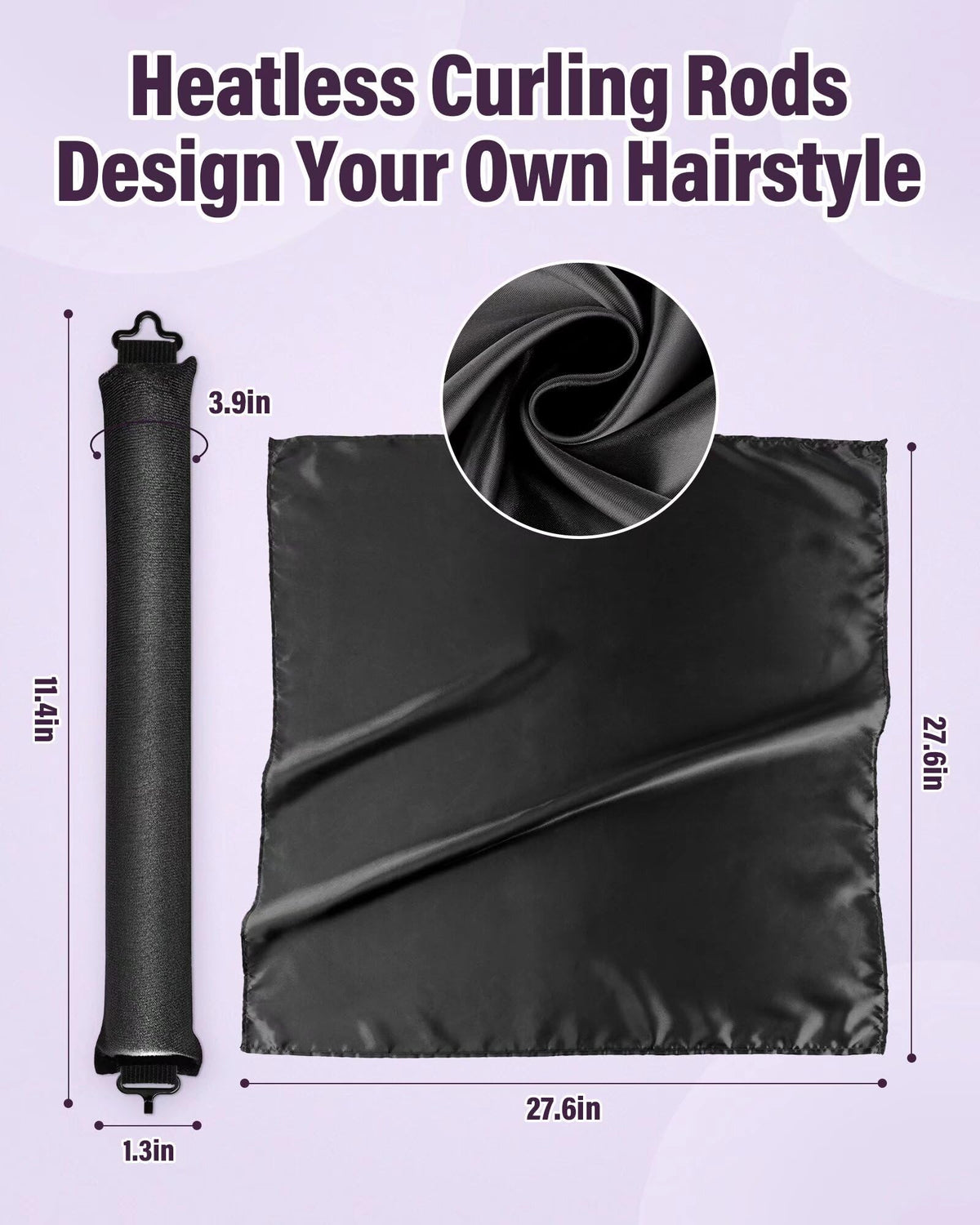 Rouleaux à cheveux posicurly utilisés sur des cheveux longs