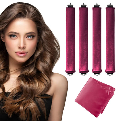 Rouleaux à cheveux sans chaleur Seritant avec écharpe satinée