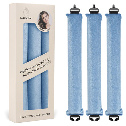 Rouleaux à cheveux satinés Jumbo Luckybear vue de face