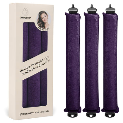 Rouleaux à cheveux satinés Luckybear 3pcs vue avant