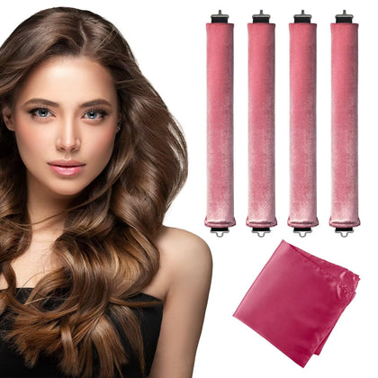 Rouleaux à cheveux Seritant en satin de velours, vue avant