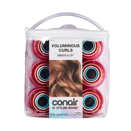 Rouleaux autocollants pour cheveux Conair multicolores, ensemble de 31 pièces