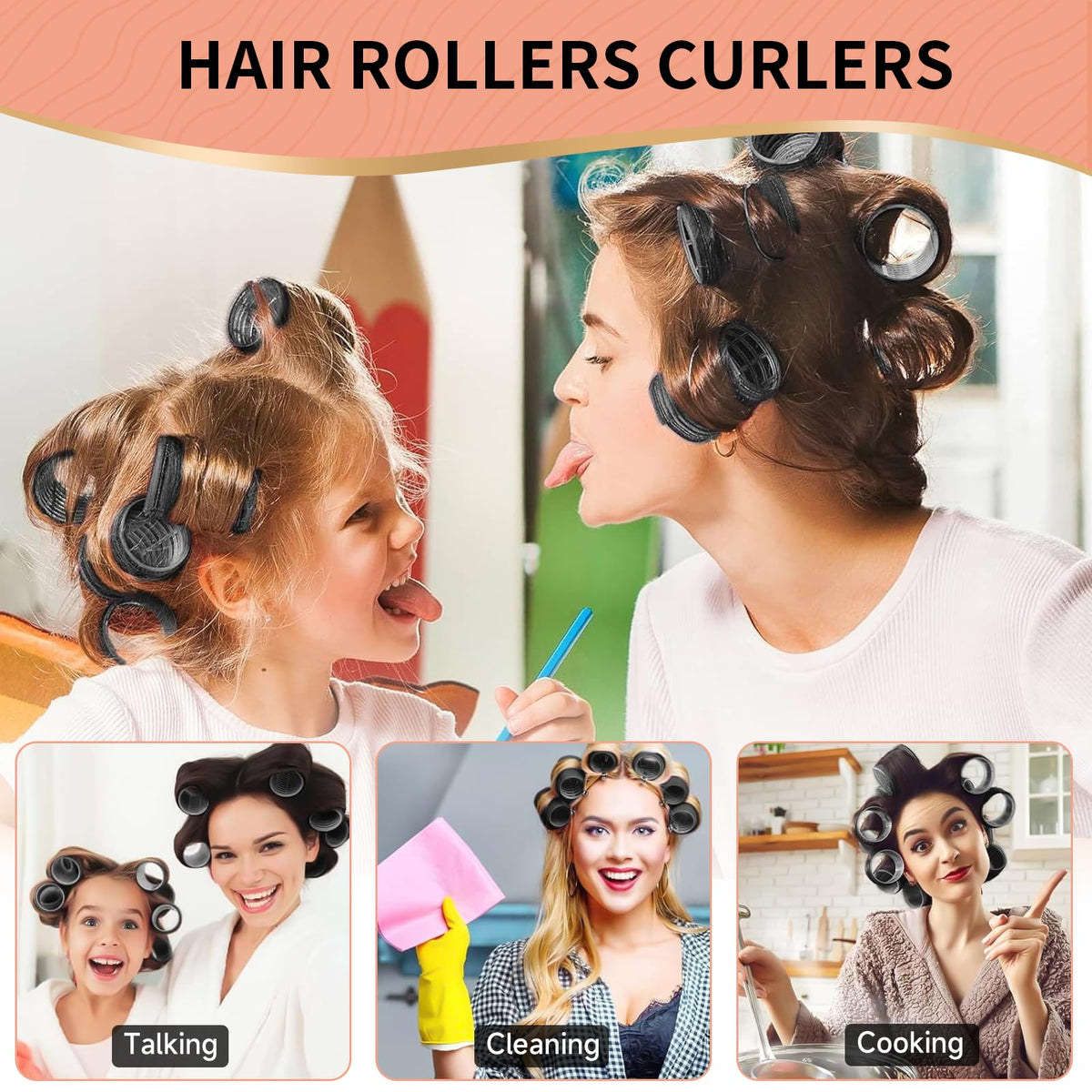 Rouleaux cheveux Caija-H petits de 25 mm emballés