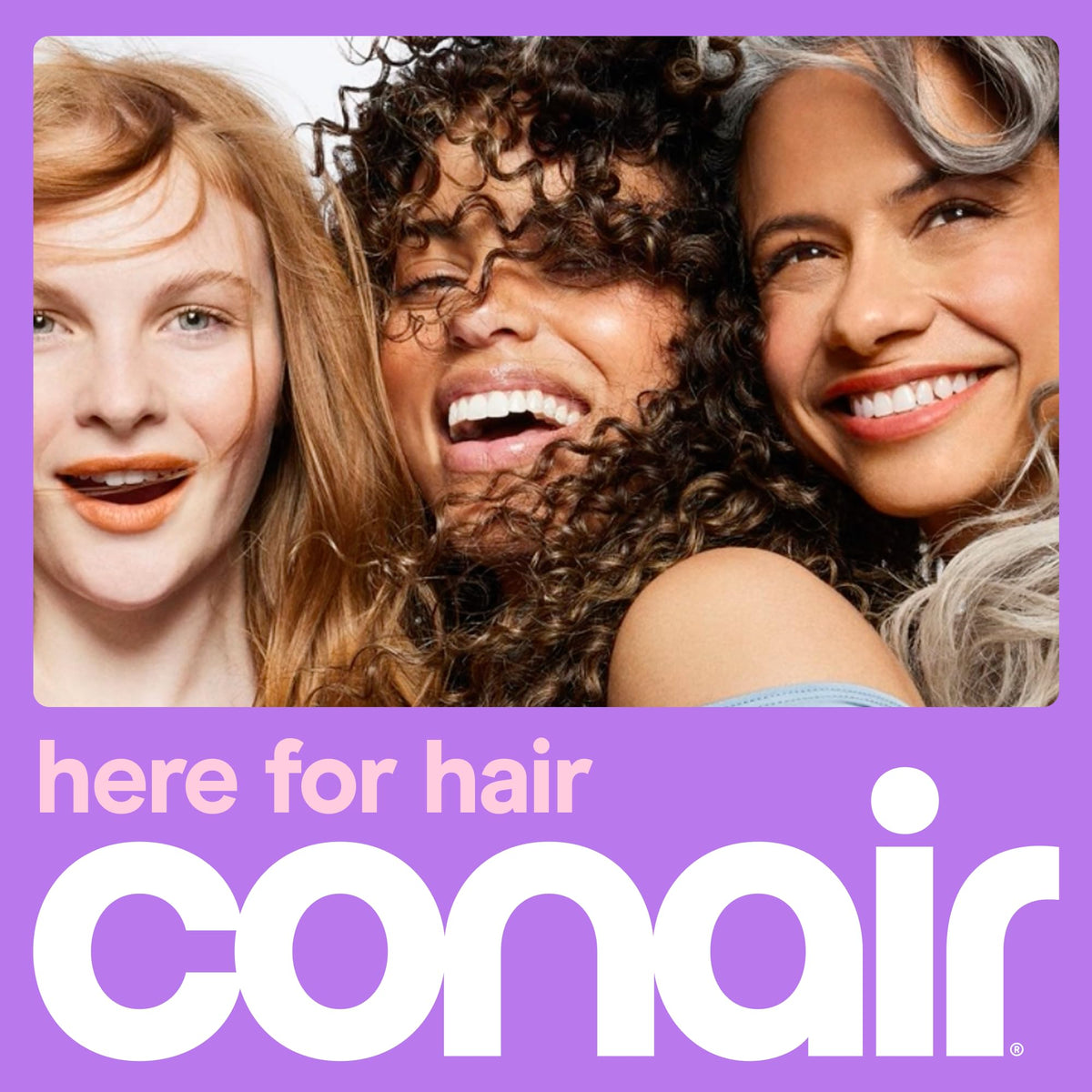 Rouleaux Conair avec des cheveux enroulés pour boucles