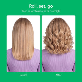 Rouleaux Conair montrant la texture en mousse