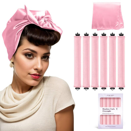 Rouleaux de cheveux posicurly 6 pcs en velours pour boucles
