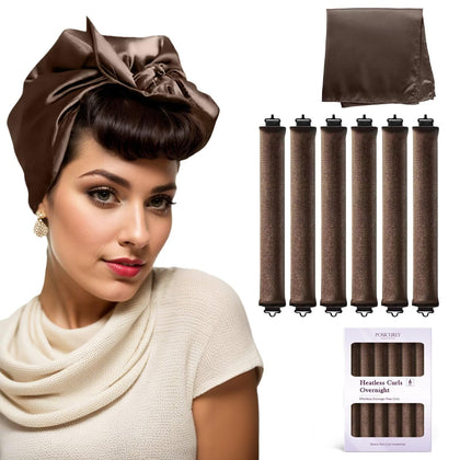 Rouleaux de cheveux Posicurly devant avec tissu en velours