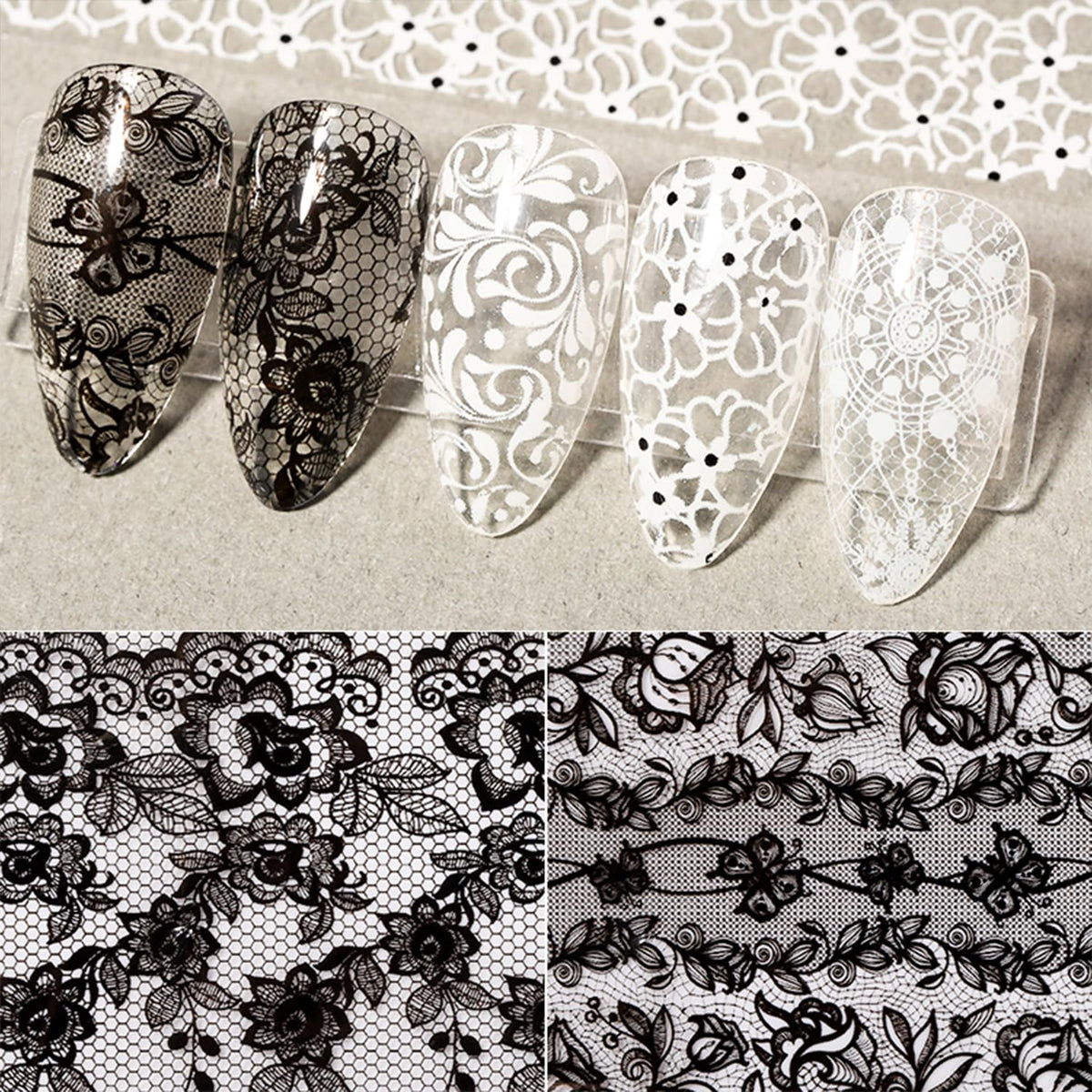 Rouleaux de transfert SILPECWEE avec motifs floraux en dentelle