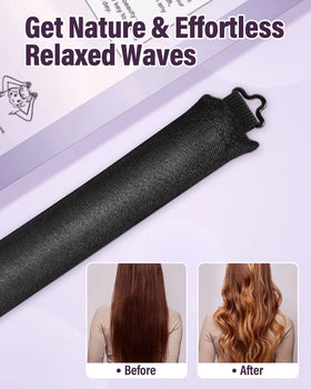 Rouleaux posicurly en velours satin avec élastique de maintien