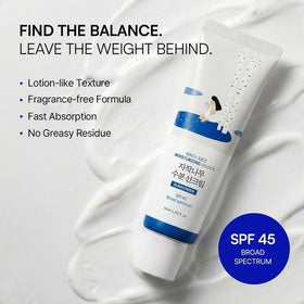 ROUND LAB Crème Solaire UV LOCK SPF 45 68g en situation de soin