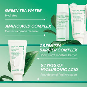Routine de soins avec le trio innisfree