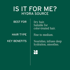 Routine de soins capillaires avec Baume Hydra Source
