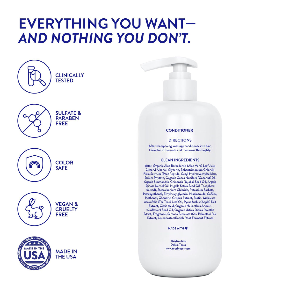 Routine Wellness Après-shampooing Anti-Chute 481g avec fleurs et éléments naturels