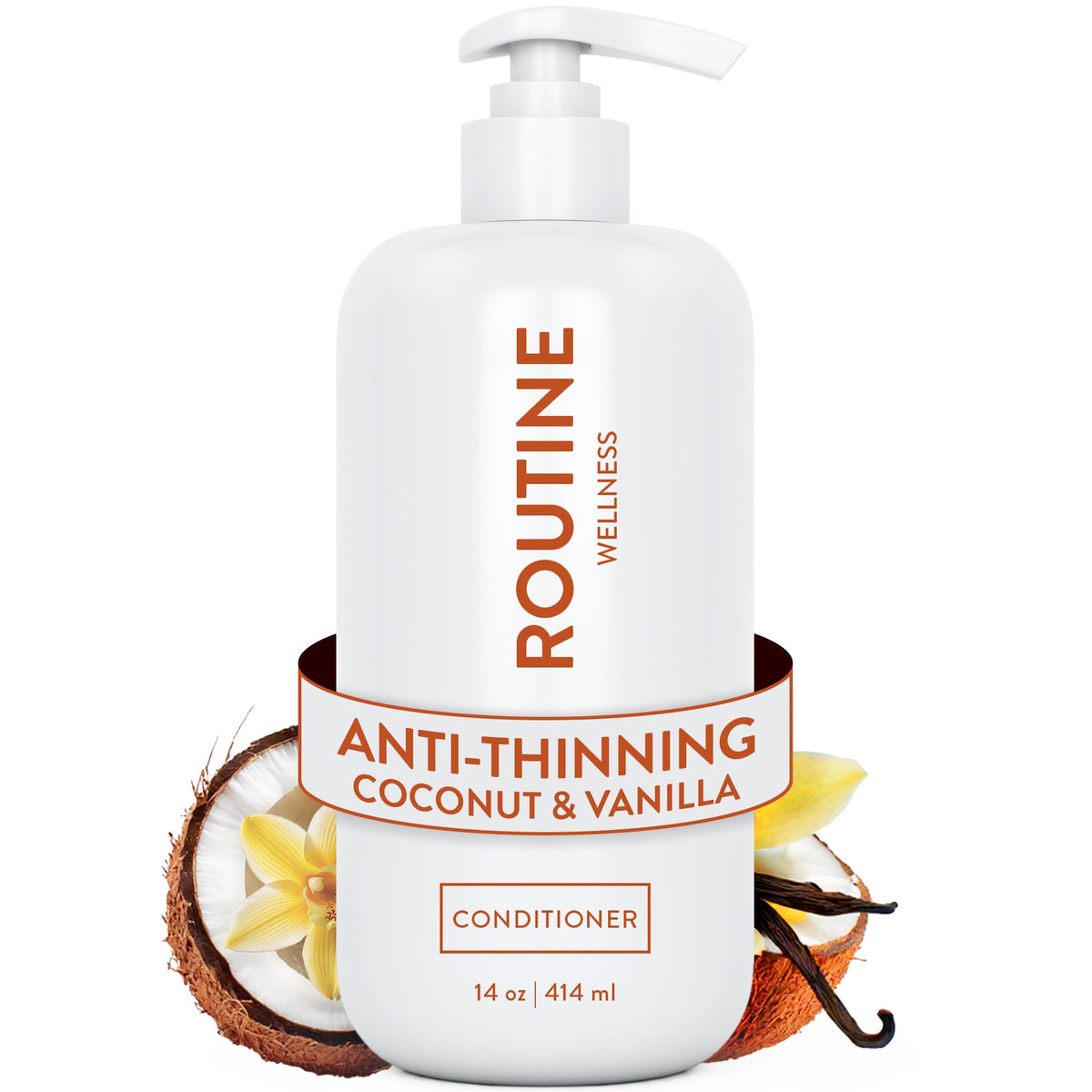 Routine Wellness Après-shampooing Anti-Chute 481g vue de face avec étiquette Coco & Vanille