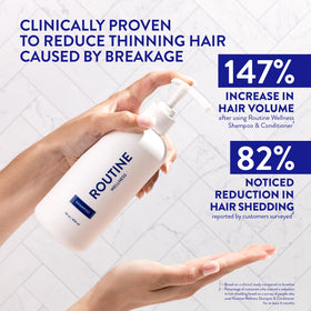 Routine Wellness Shampoo bouteille vue de côté