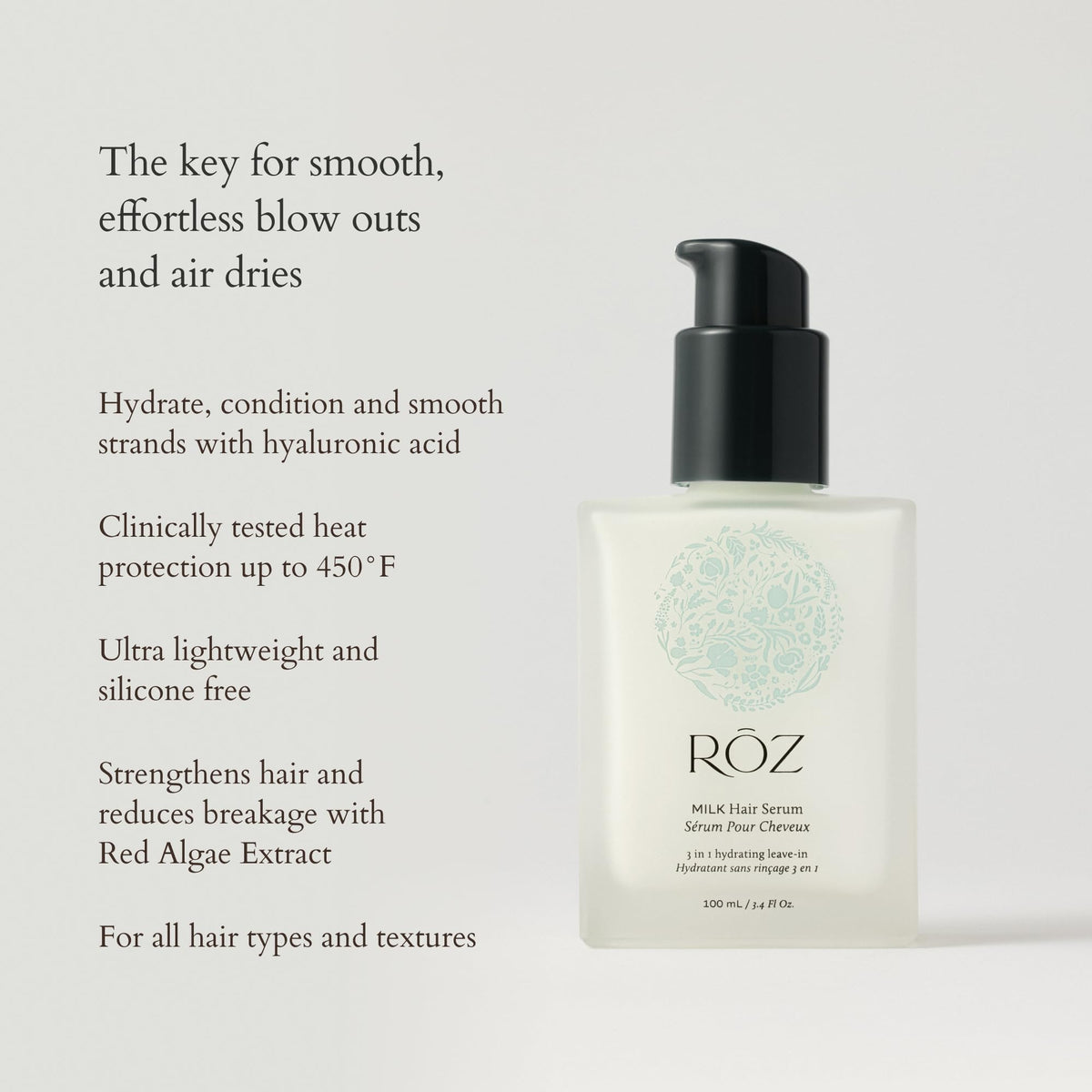 RŌZ Conditionneur sans rinçage 340g ingrédients principaux