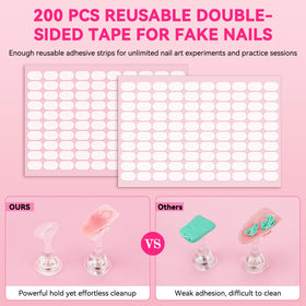 Ruban adhésif double face inclus dans le kit de nail art