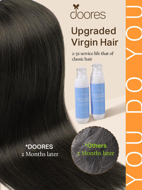 Ruban transparent des extensions de cheveux DOORES