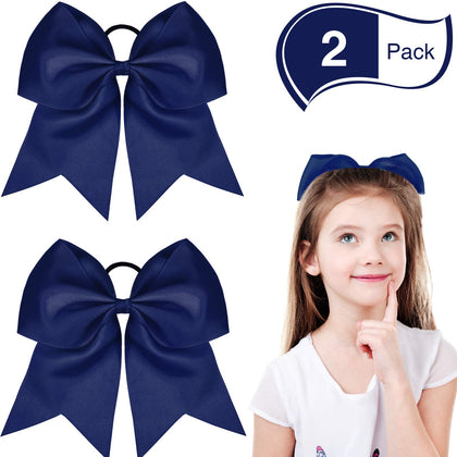 Rubans cheer WILLBOND 20,3 cm bleu marine vue de face