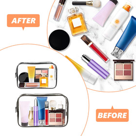 Sac de maquillage AURUZA rempli de produits de beauté