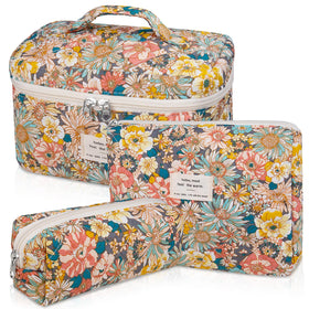 Sac de maquillage floral Gosect vue de face
