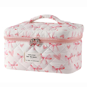 Sac de maquillage floral uekeboag vue avant avec motif coloré