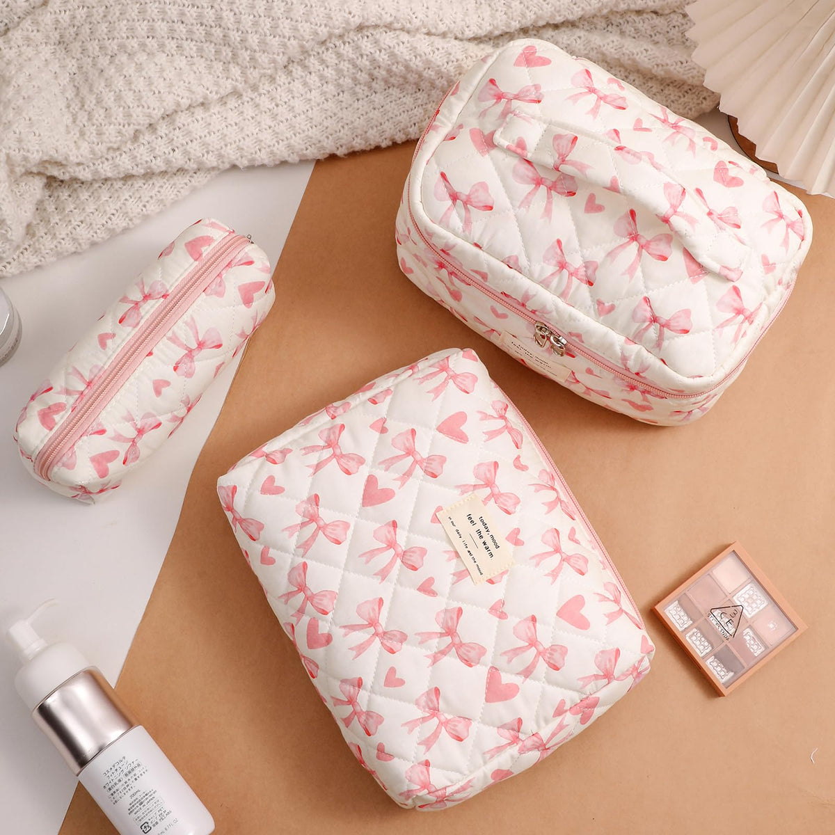 Sac de maquillage uekeboag plié pour le rangement