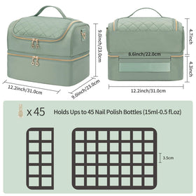 Sac de rangement de vernis à ongles CUBETASTIC avec poignée et bandoulière